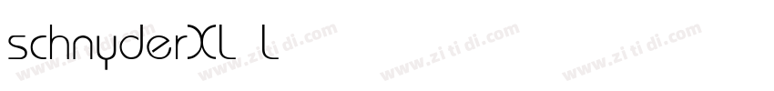 schnyderXL Light字体转换